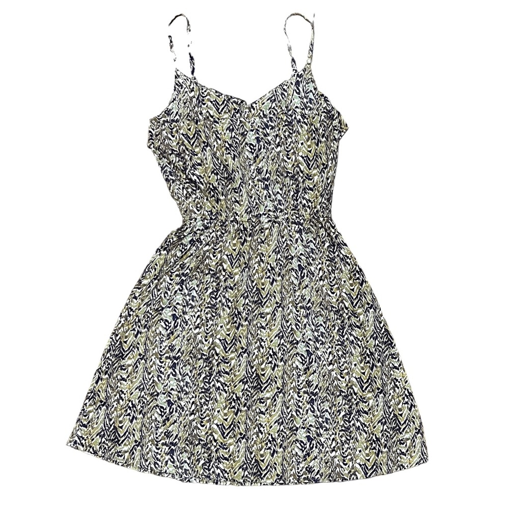 H&M Fit & Flare Spaghetti Strap Ruffle Dress Size 2 - Picture 2 of 7